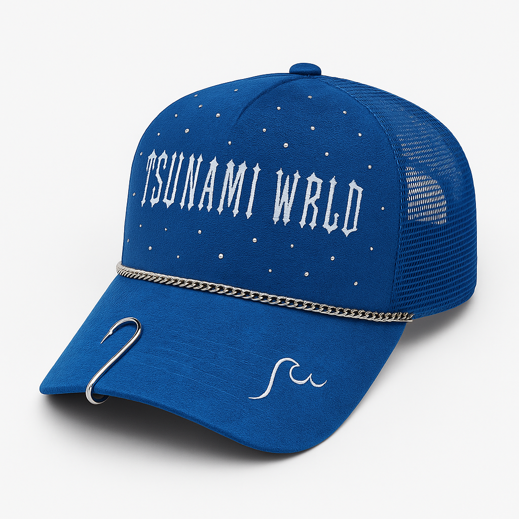 Burning Blue – Blue Trucker Hat