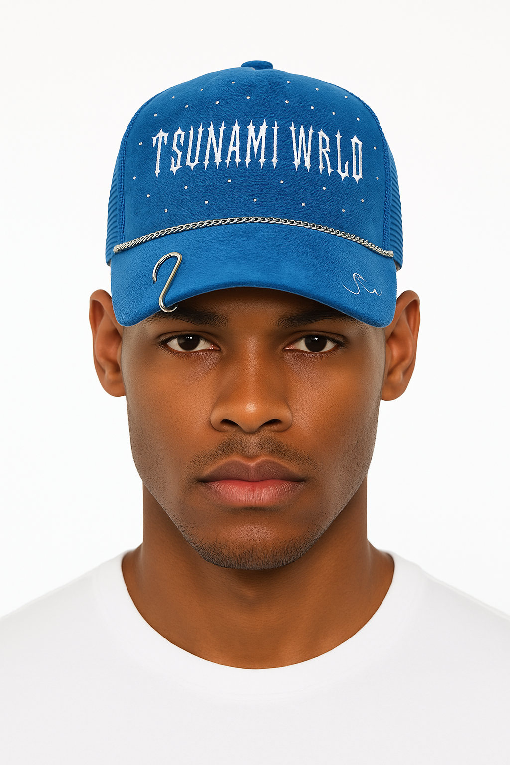 Burning Blue – Blue Trucker Hat