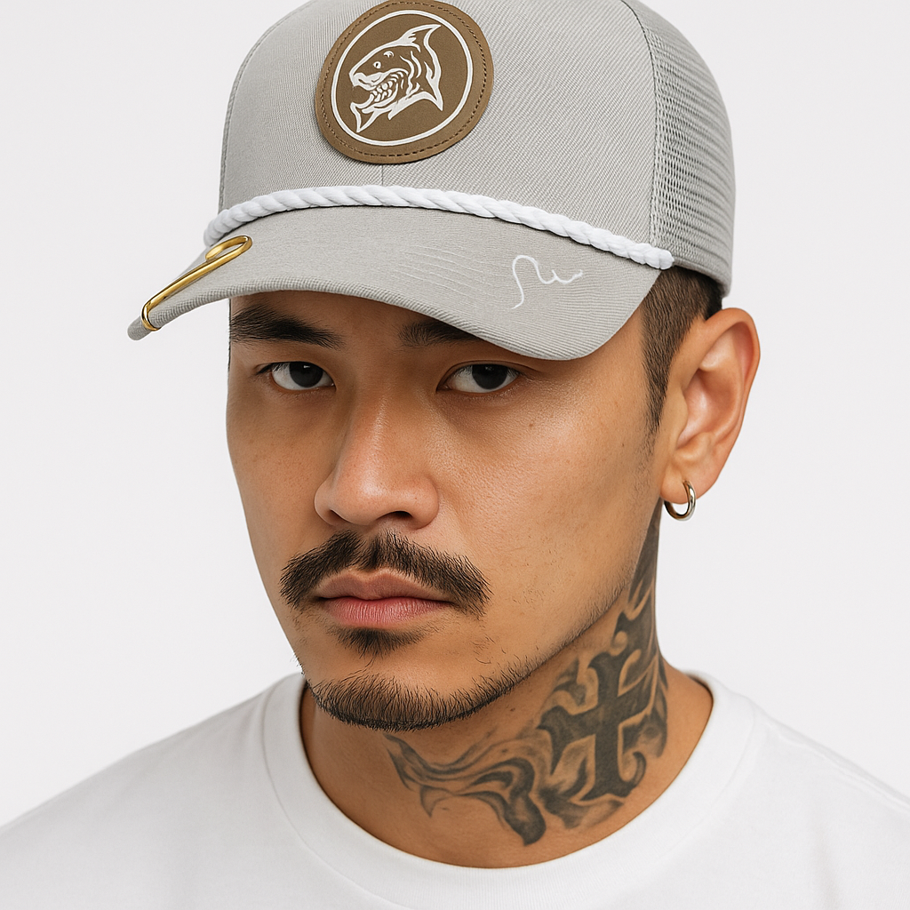 Shark SZN – Gray Trucker Hat