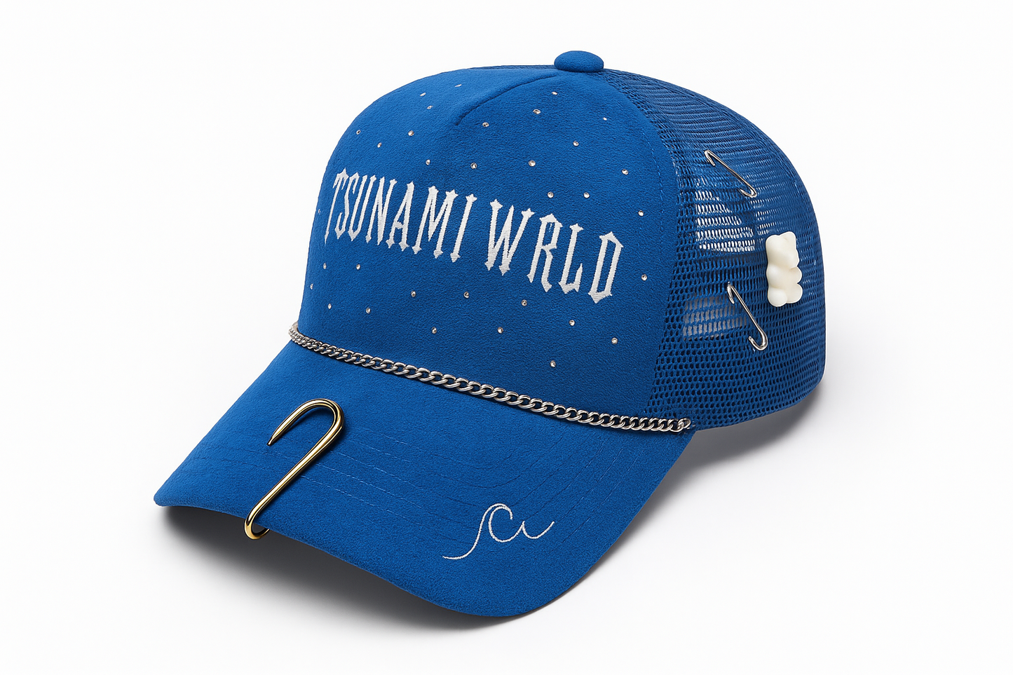 Burning Blue – Blue Trucker Hat
