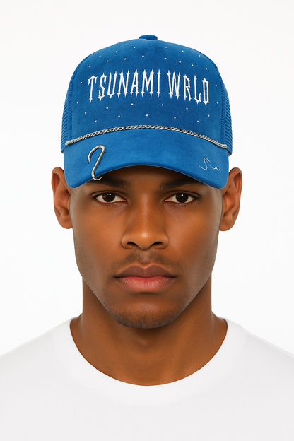 Burning Blue – Blue Trucker Hat