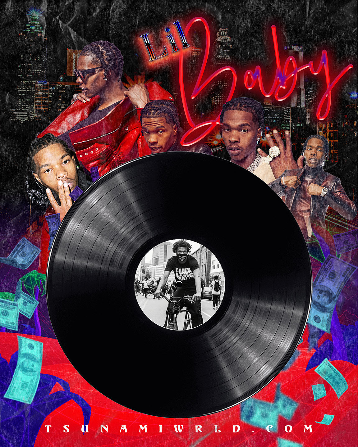 Lil Baby Vinyl Poster