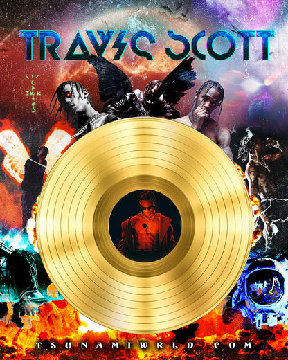Travis Scott Vinyl Poster